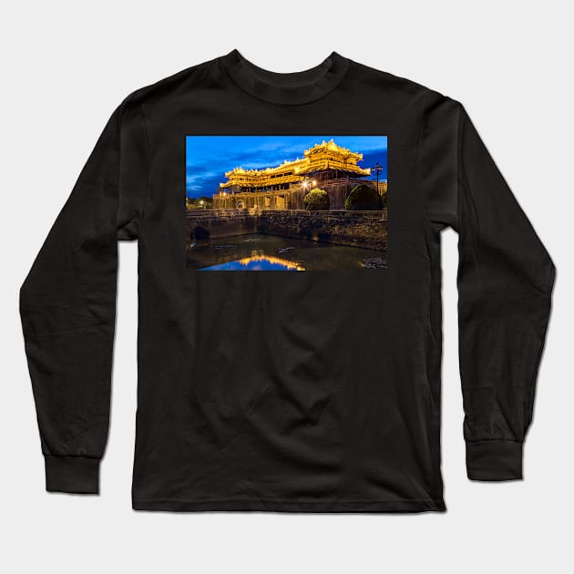 Imperial Royal Palace of Nguyen dynasty in Hue, Vietnam Long Sleeve T-Shirt by auradius